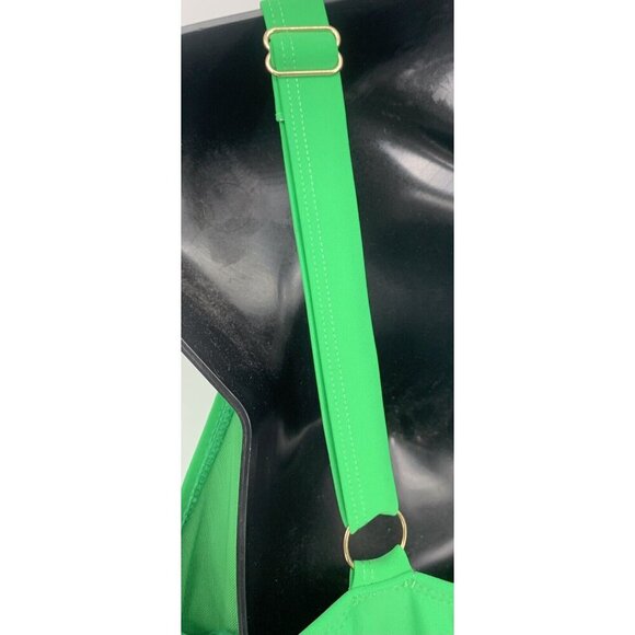 Nicole Miller Swimdress Plus Size 3X Swimsuit One Piece Green Stretch Women New - Picture 6 of 9